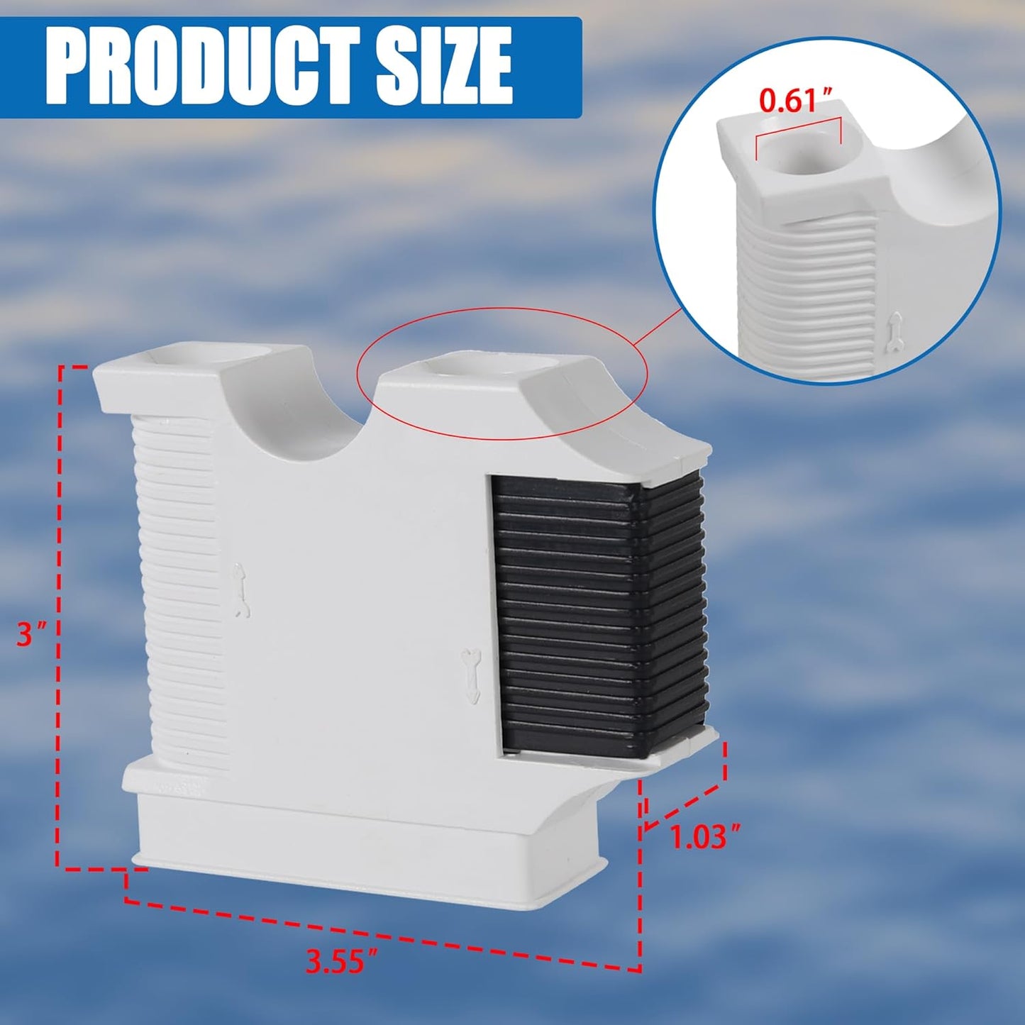 Quick-Release Boat Fender Hanger - Adjustable Fender Lines for Boat Rails and Cleats - Durable, Easy-To-Install Boat Bumper Clips