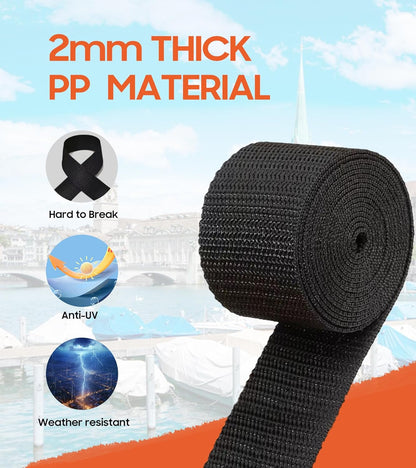 Snap Extenders for Boat Canvas, 304 Steel Snap Boat Cover Snaps Extenders, Canvas Extender Snaps, Upgrade Extension 3 Size 1""~3"" 10 PCS, BLACK